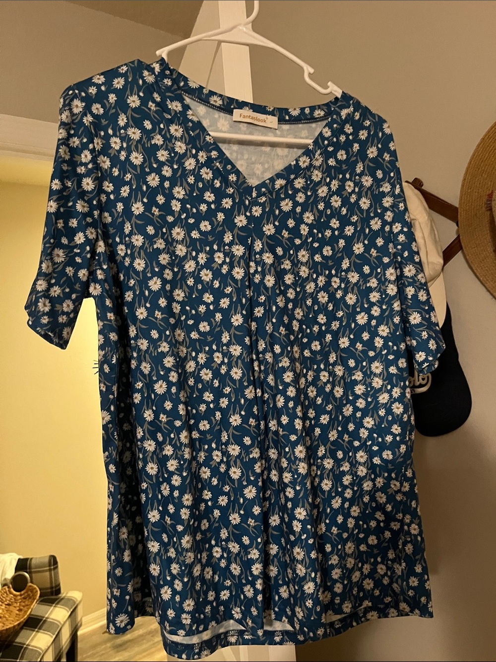 Fantasie+Blue Floral V-Neck Blouse